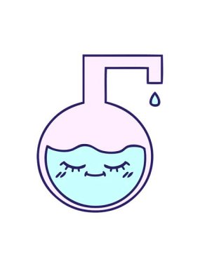 bir bilim deneyinin canlandırmasının hareketli animasyonu