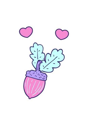 dönen kalpler karikatür meşe palamudu animasyonu