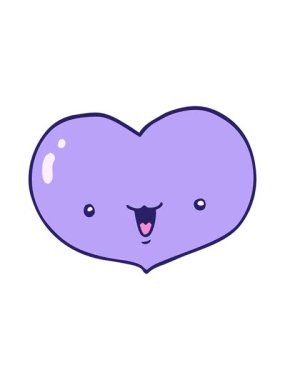 Çizgi film Love Heart karakterinin animasyonunu canlandırın.