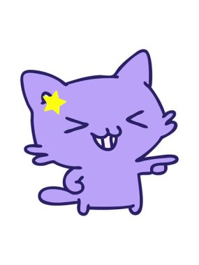 Parlayan yıldızlar, bir kedinin işaret edip güldüğü çizgi filmin animasyonunu etkiler.