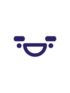 Mutlu büyük kaş yüz ikonunun bölünme etkisi.