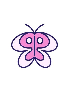 Basit bir kelebek çiziminin yıldız patlaması etkisi animasyonu