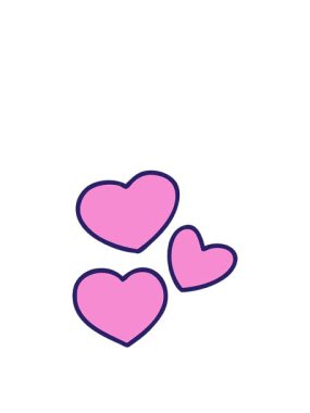 Aşk Kalpleri çizgi film setinin hareketli animasyonları