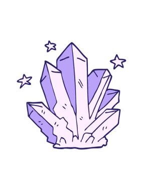 karikatür karalama sihirli kristalinin basınçlı animasyonu