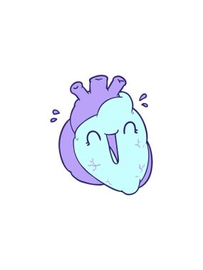 Çizgi film kalp kahkahalarının satış animasyonu