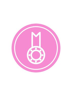 Madalya ödülü simgesinin radyoaktif parlak animasyonu