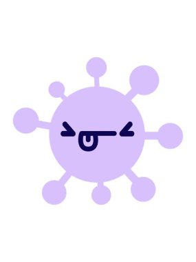 Kızgın virüs dizaynının neon ışık efekti animasyonu