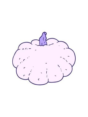 Çizgi film balkabağı tasarımının pixelize etkisi