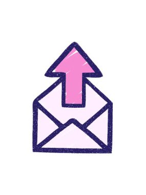 Gönderilen Posta Çiziminin titreşimli hareket canlandırması