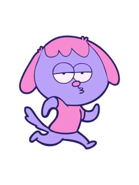 Sevimli, sıkılmış bir köpeğin canlandırma efektini piksel yap