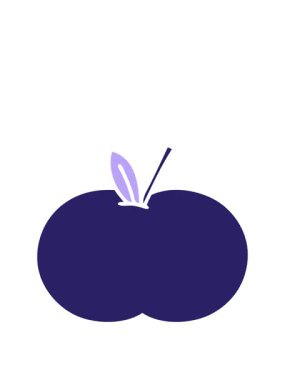 Düz renkli sulu elma çizgi filminin animasyonunu genişletiyorum