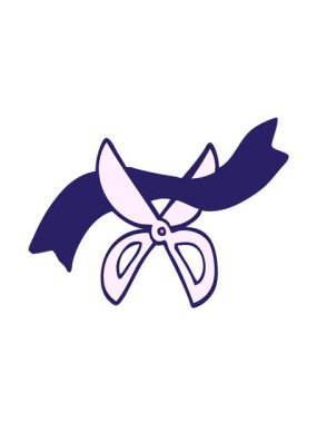 El çizimi karikatür seremonisi makaslarının titreşimli hareketi