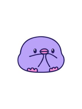 Yavru kuş çizgi filminin gösterişli satış animasyonu