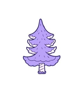 Tuhaf çizgi film ağacının yükselişi ve yüzüşü