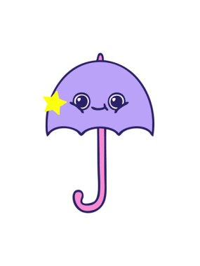 Parıldayan yıldızlar şemsiye çizgi filminin animasyonunu etkiler.