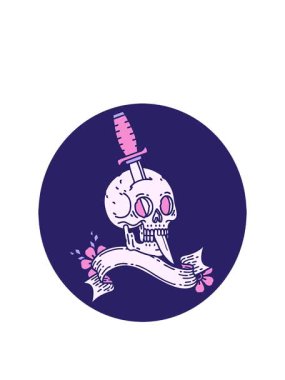 bir kafatası bayrağı ile simge canlandırması yükleniyor