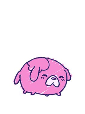 Küçük Köpek Tebeşiri Çizimi 'nin animasyonunu genişletiyorum