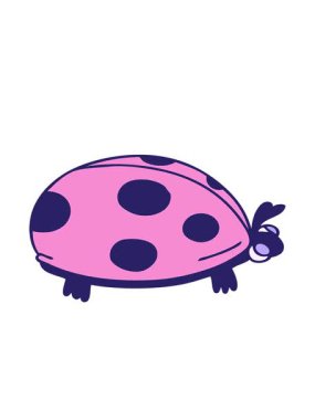 el hareketlerinin hareketli animasyonu çizilmiş tuhaf çizgi film uğur böceği