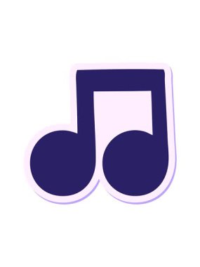 Güzel bir karikatür notasının basınçlı animasyonu