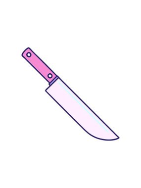 Geleneksel bıçak stilinde bir dövmenin radyoaktif parlayan animasyonu