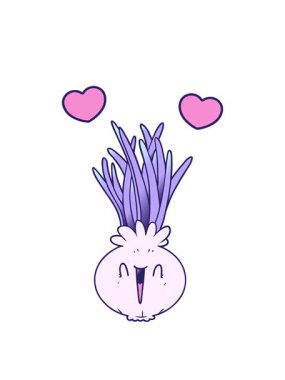 dönen kalpler basit soğanın animasyonu