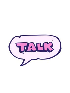 serbest konuşma baloncuğu konuşma sembolünün hareketli animasyonu