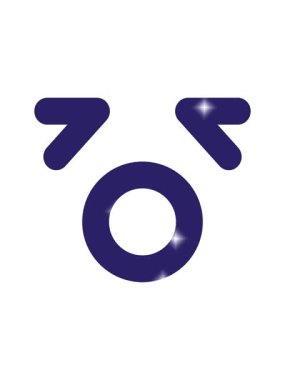 Basit, yorgun, esneyen yüz simgesinin ışıltı etkisi