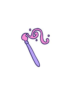 Çizgi film karalama fırçasının gösterişli satış animasyonu