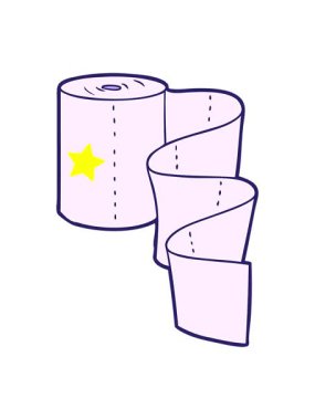 Parlayan yıldızlar, mutfak rulosu çizgi filminin animasyonunu etkiler.