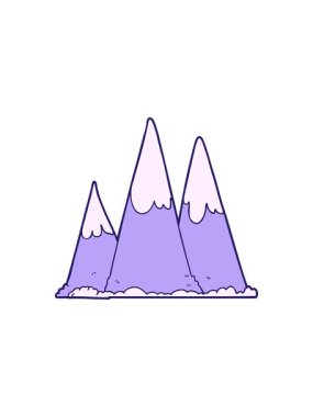 Dağların dizaynının radyoaktif ışıldayan animasyonu