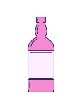 Dövmenin geleneksel biberon stilinde parlak ışık efekti