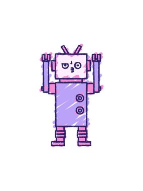 Robot Tebeşir Çiziminin hareketli animasyonu