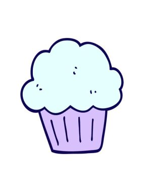 Çizgi film kekinin neon ışık efekti animasyonu