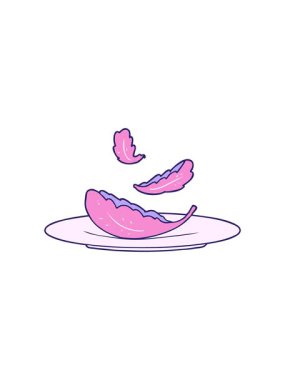 Dikkat çekici çizgi film salata yaprakları.