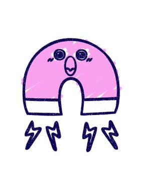 Mıknatıslı Tebeşir Çiziminin neon ışık efekti canlandırması