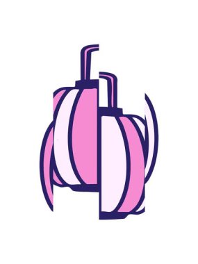 Geleneksel bir Japon kağıt fenerinin bölünen hareketli animasyonu