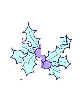 Çizgi film Holly tasarımının bölünmüş hareket animasyonu