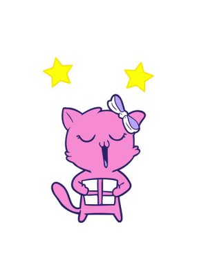 dönen yıldızlar kedi çizgi filmlerinin çizgi filmlerinin komik çizimleri.