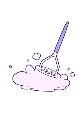 Çizgi film patates ezicisinin animasyonunu renklendir