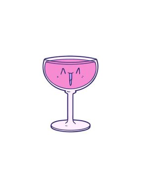 Yıldız patlaması etkisi çizgi filmlerdeki şarap kadehlerinin animasyonu