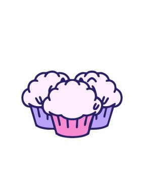 Geleneksel Brezilya hindistan cevizi mantarı tatlısı çizimlerinin yanıp sönen radyan çizgileri