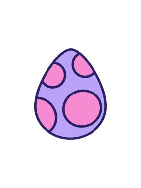 Sevimli Paskalya Yumurtasının radyoaktif parlak animasyonu