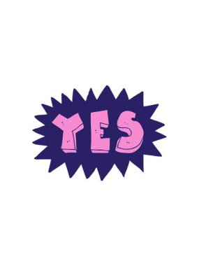 Çizgi filmin titreşimli hareketi evet işareti