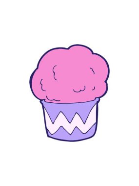 Bir kekin dönen hareketli animasyonu