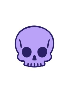 Karikatür insan kafatasının bölünme etkisi