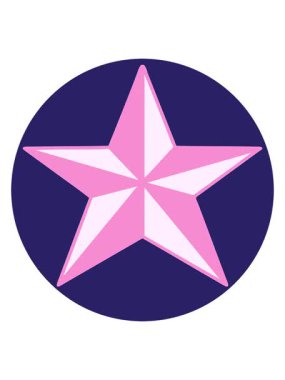 bir yıldızın ikonik neon dövme şeklindeki görüntüsünün canlandırmasını bob ve duraklat