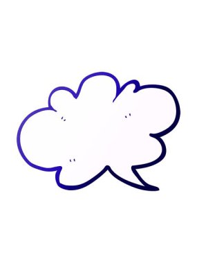 El yazması çizilmiş çizgi film bulutu konuşma baloncuğunun neon ışık efekti canlandırması