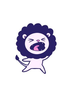 Aslan çizgi filminin radyoaktif parlayan animasyonu