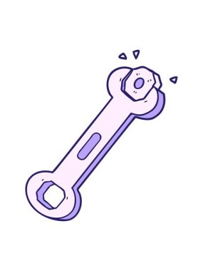 Parlak ışık efekti çizgi film anahtarının fındık dönüşünün animasyonu