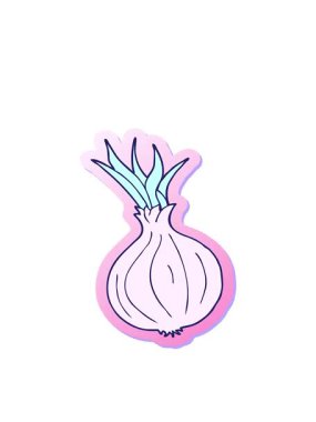 bir çizgi film soğanının çıkartmasının hareketli animasyonu